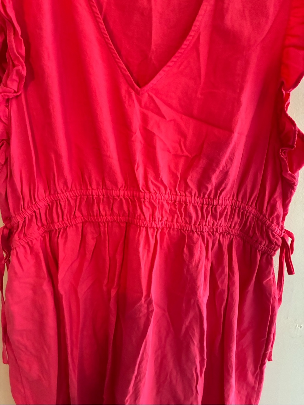 Universal Thread Hot Pink Flutter Sleeve Midi Dress - Picture 2 of 7